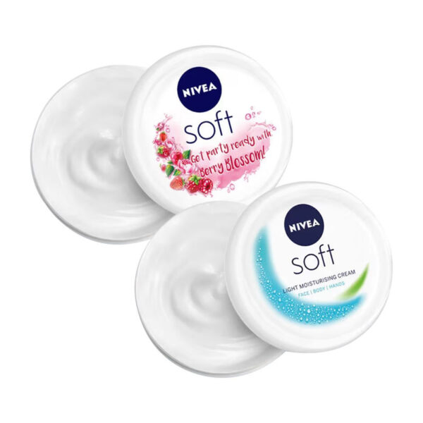 NIVEA Bestseller Moisturizer Combo - Soft + Soft Berry