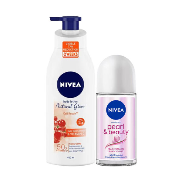 NIVEA Bestselling Even Tone And Underarm (Lotion + Roll On) Combo