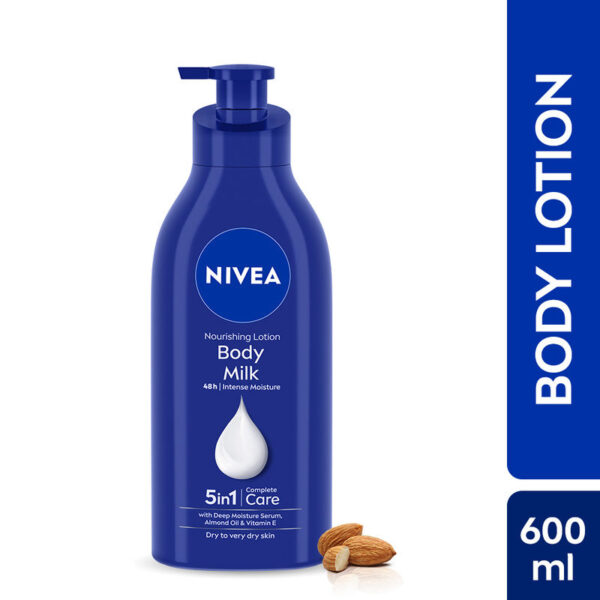 NIVEA Vit E Body Milk Serum - 5 In 1 Complete Care For 48H Nourished & Smooth Skin (Very Dry Skin)