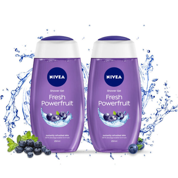 NIVEA Powerfruit Fresh Shower Gel Combo (Pack Of 2)