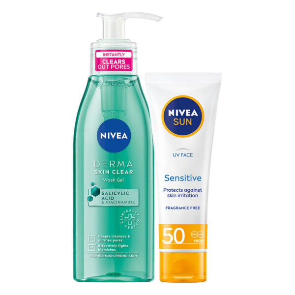 NIVEA Cleanse & Care Sensitive Skin Combo