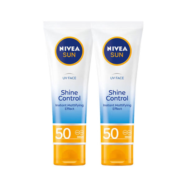 NIVEA UV Face Shine Control SPF 50 Sunscreen - Pack Of 2