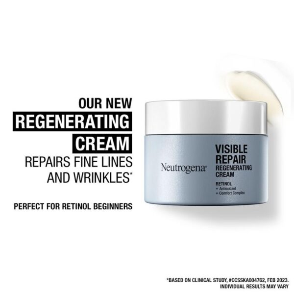 Neutrogena Visible Repair Retinol + Peptide Anti-Ageing Day & Night Cream For Wrinkles & Fine Lines