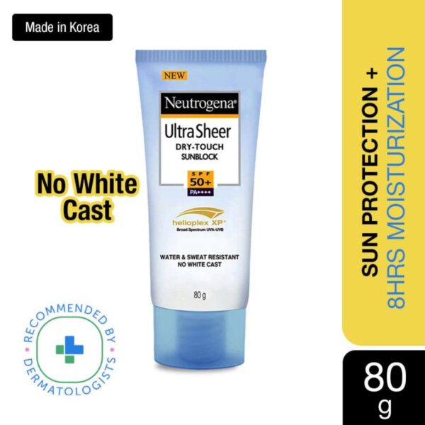 Neutrogena Ultrasheer SPF50+ PA+++ Ultra Light Moisturizing Face Sunscreen For Dry & Oily Skin
