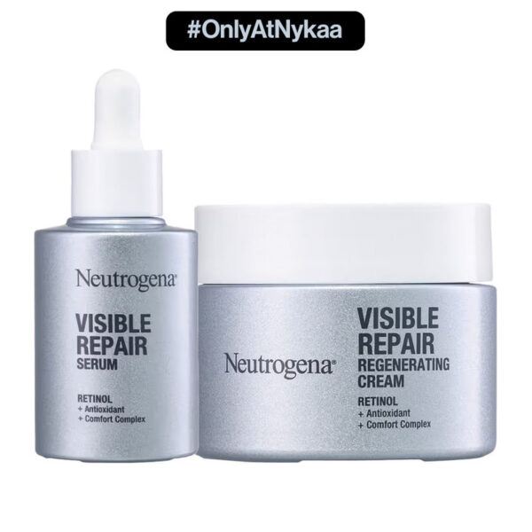 Neutrogena Visible Repair Retinol Face Serum & Moisturizer Duo for Anti-Ageing, Wrinkles, Fine Lines