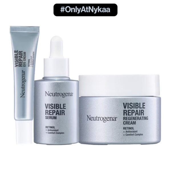 Neutrogena Visible Repair Day + Night Retinol Combo for Anti-Ageing, Face Wrinkles, Fine Lines
