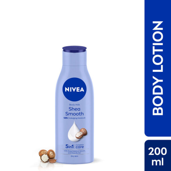 NIVEA Body Lotion for Dry Skin, Shea Smooth, with Shea Butter