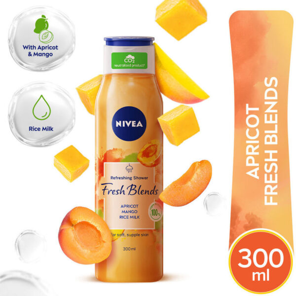 NIVEA Fresh Blends Apricot Mango Rice Milk Body Wash